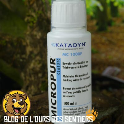 pastilles de conserrvation eau potable Micropur Katadyn ions argent